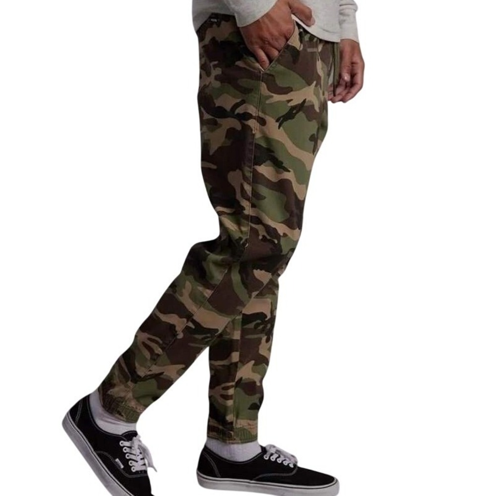 RSQ‎ Men's Camo Jogger Pants Cargo Style Elastic Waist Drawstring Size L